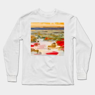 Rocky Seashore at Sunset Long Sleeve T-Shirt